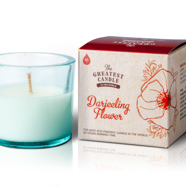 ekologická sviečka kvet darjeelingu