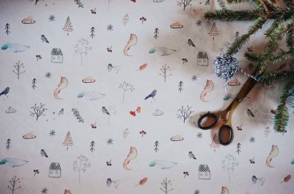 recyklovaný baliaci papier